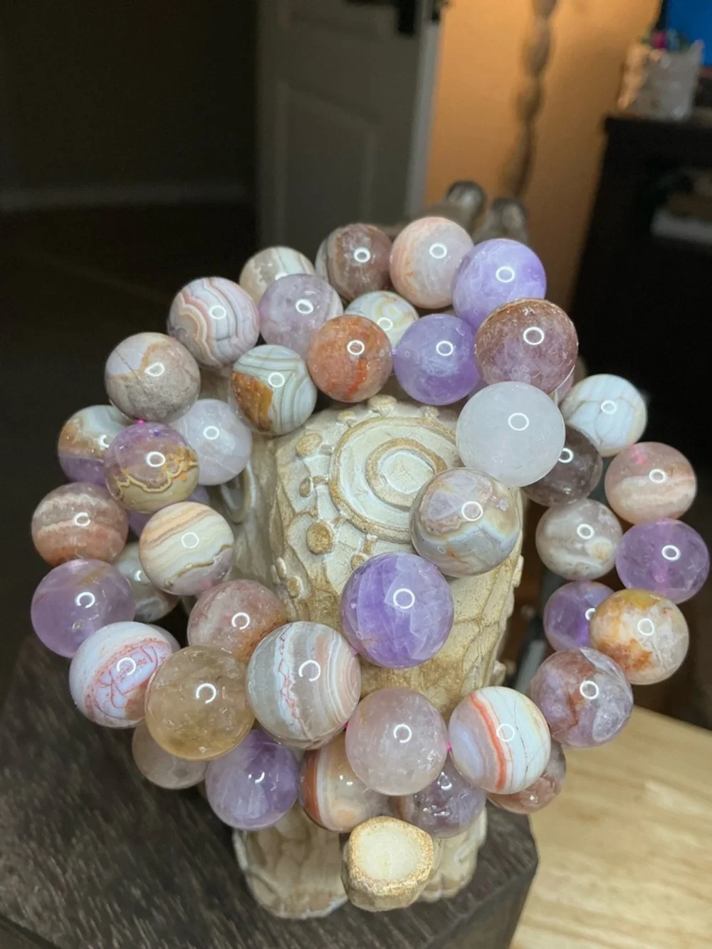 Amethyst and Crazy Lace 13mm - Picture 5 of 6